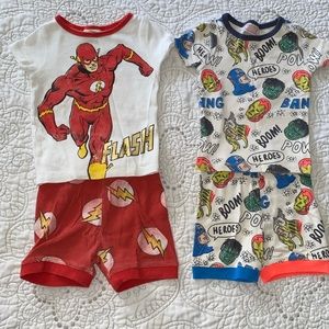 Cotton on Flash & Marvel pajamas size 1